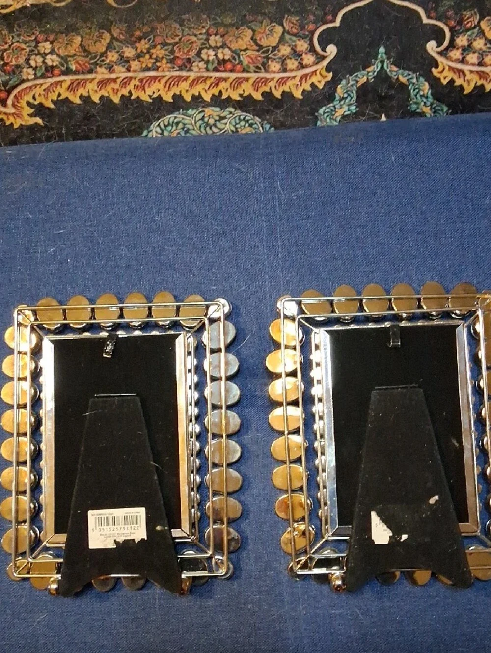 Madison Clear Crystal Embellished Photo Frames - Pair